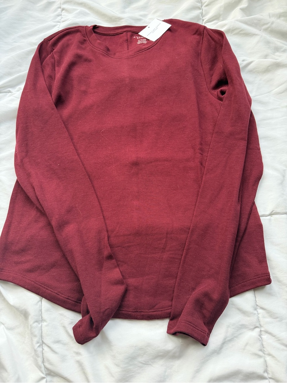 American Eagle Outfitters Burgundy Crewneck Sweatshirt